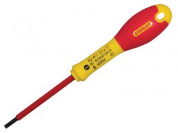 STANLEY Hand Tools FatMax VDE Insulated Screwdriver Parallel Tip 4.0 x 100mm £6.99